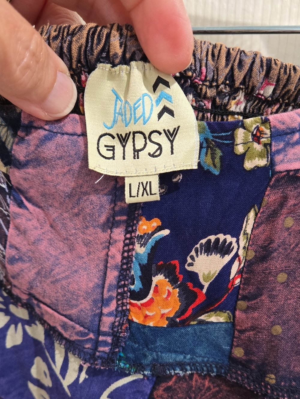 Jaded Gypsy Patchwork Skirt Size L/XL - Picture 2 of 10